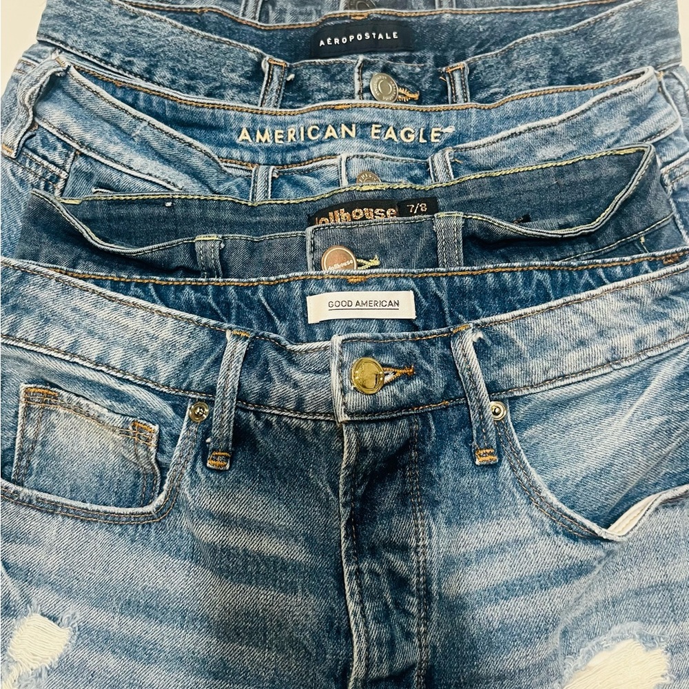 5 pack shorts set medium brands good American dollhouse American eagle gap